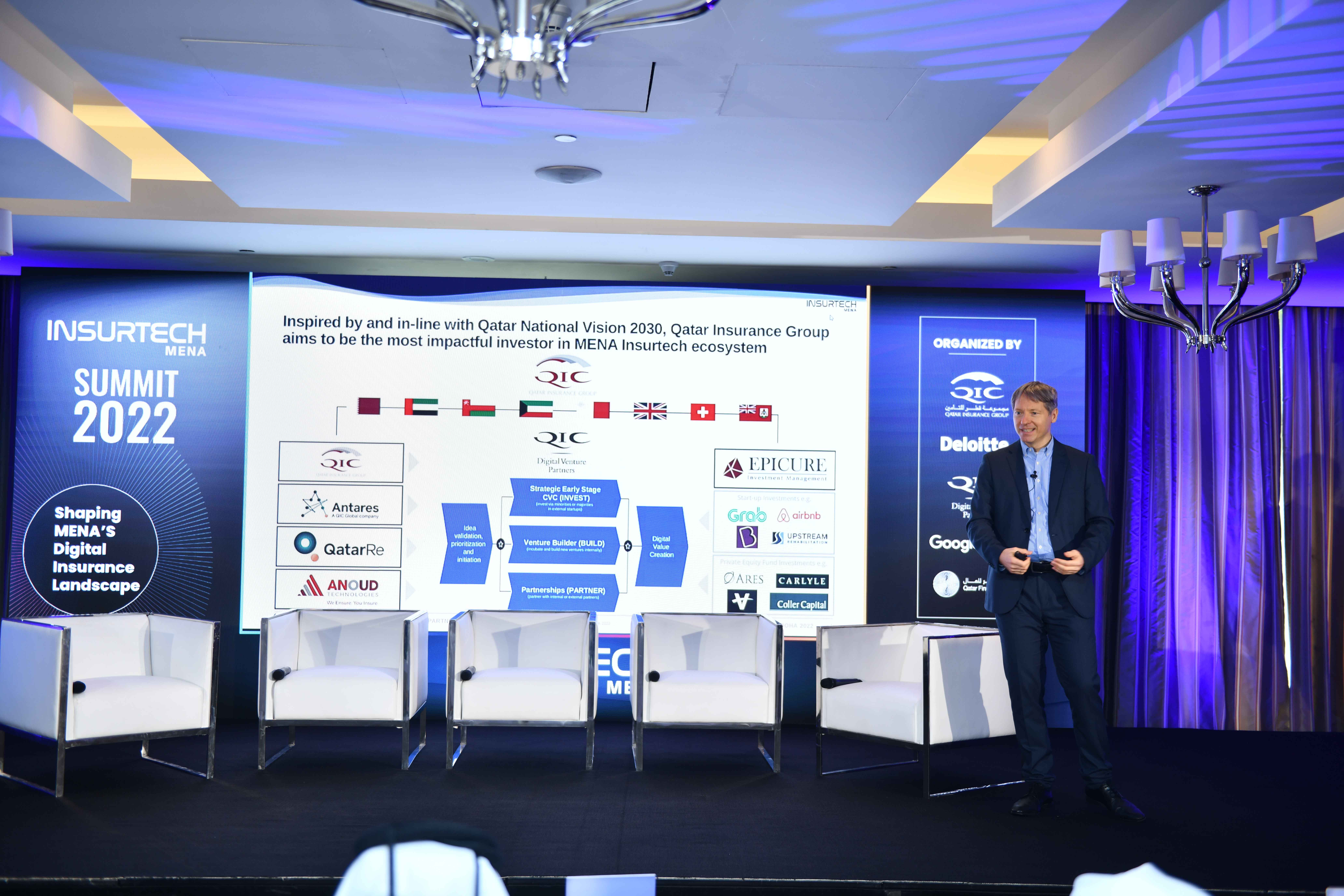 speaking by lars at MENA InsurTech Association summit 2022